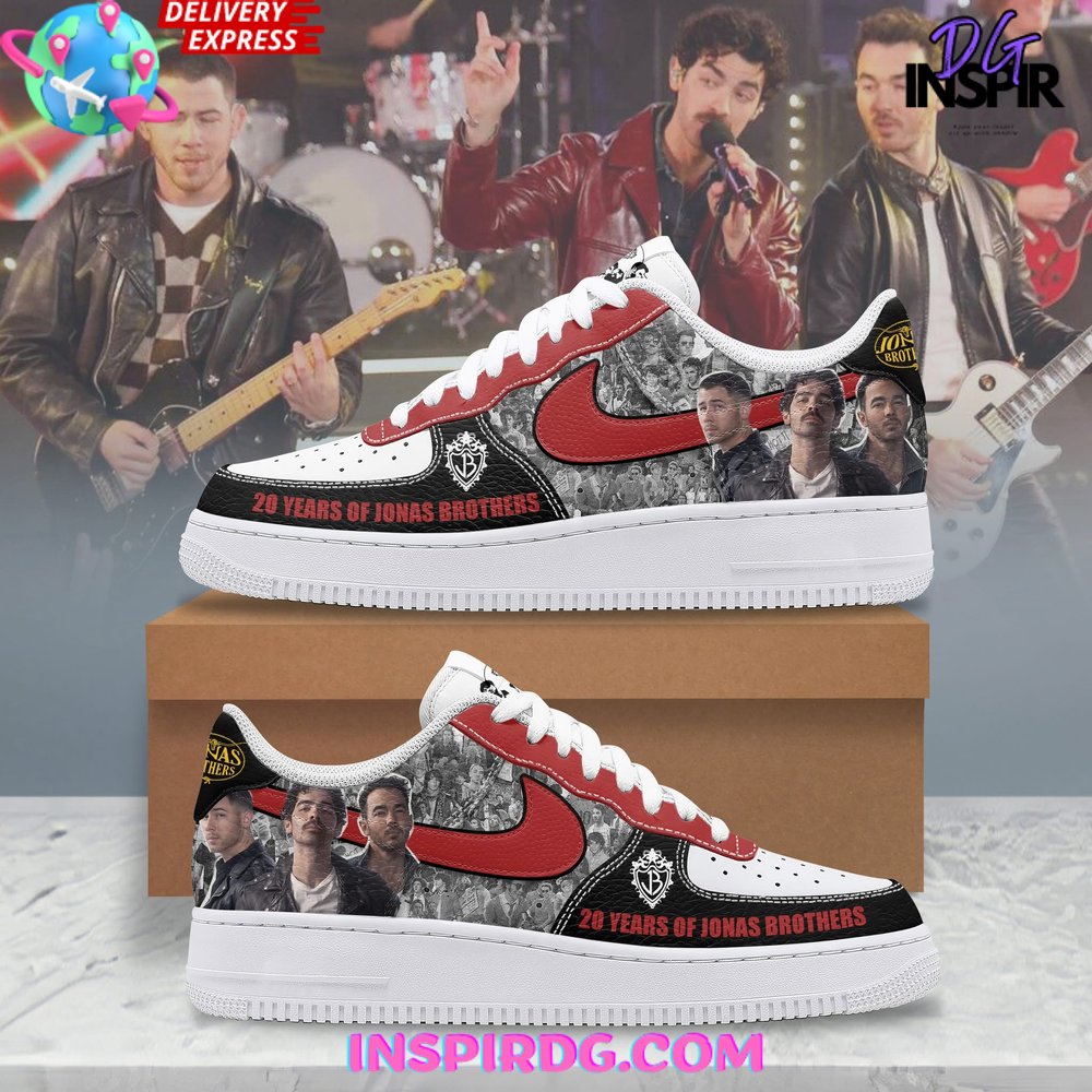 20 Years Of Jonas Brothers Special Nike Air Force 1 – InspirDG