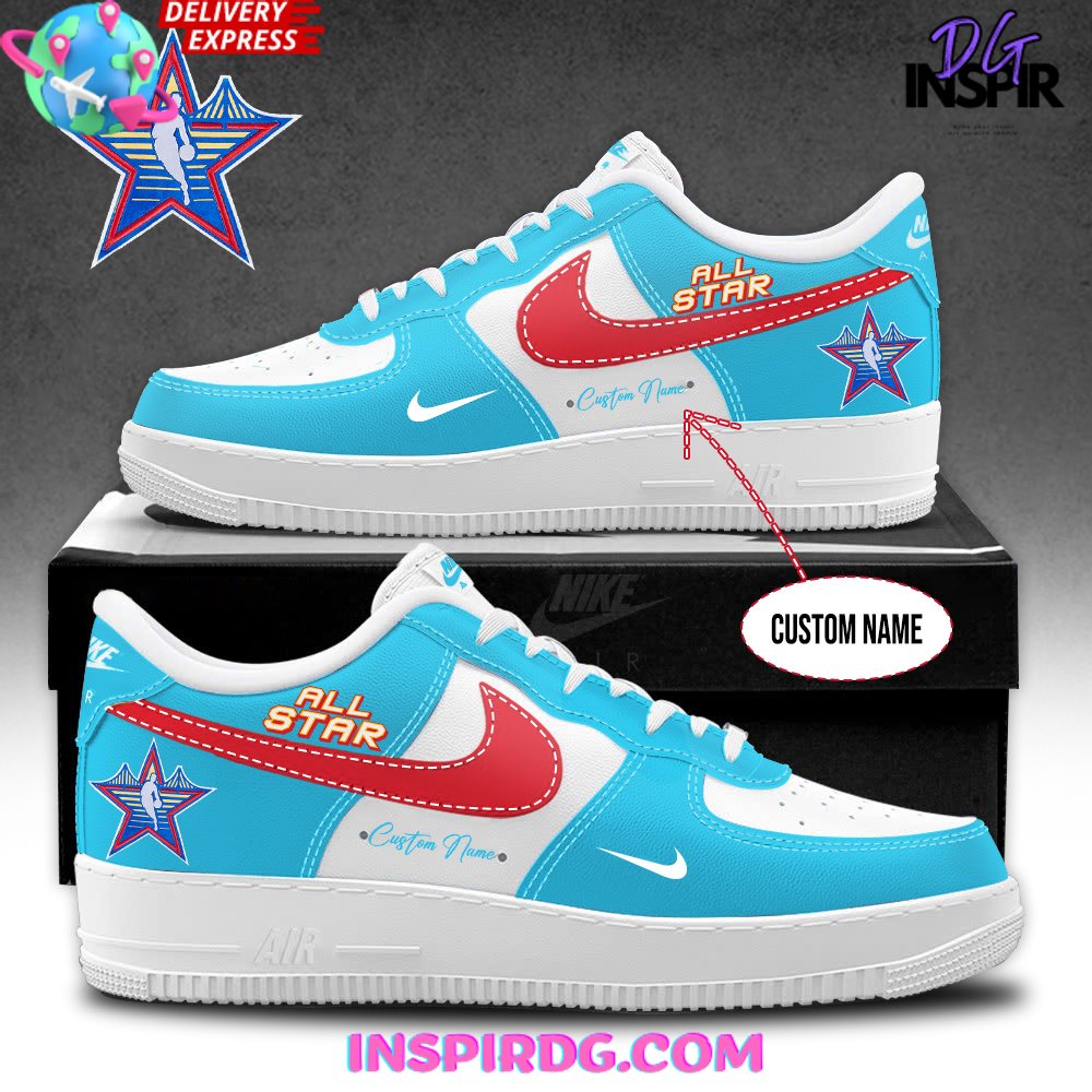 2025 NBA All-Star Game Light Blue Nike Air Force 1 – InspirDG