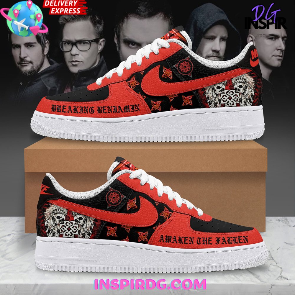 Breaking Benjamin Rock Band Limited Nike Air Force 1 – InspirDG