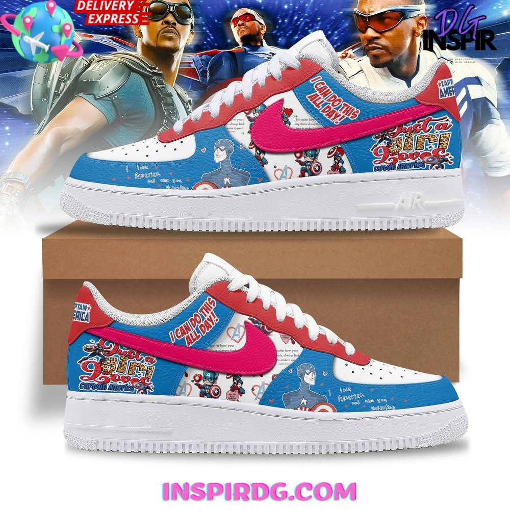 Captain America Brave Limited Edition Nike Air Force 1 – InspirDG