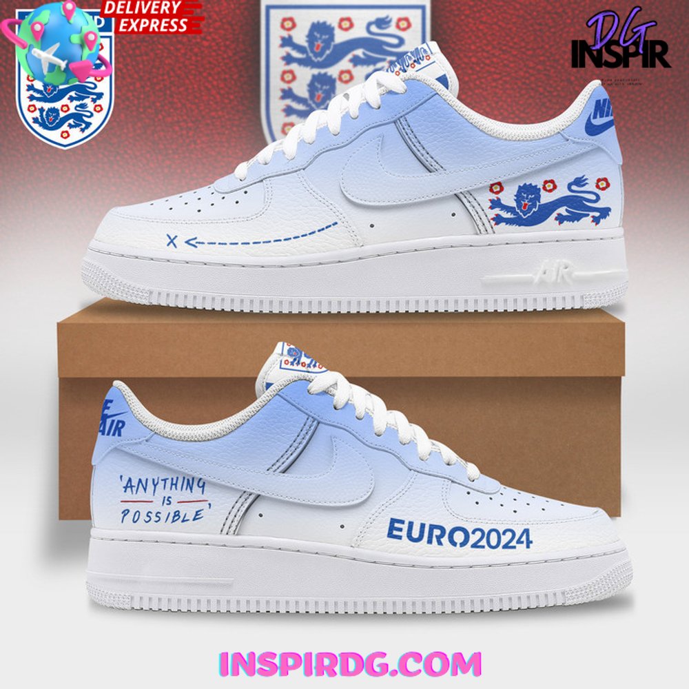 England Euro 2024 Limited Edition Air Force 1 Sneaker – InspirDG