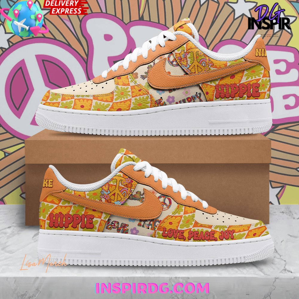 Hippie Love Peace Joy Limited Edition Nike Air Force 1 – InspirDG