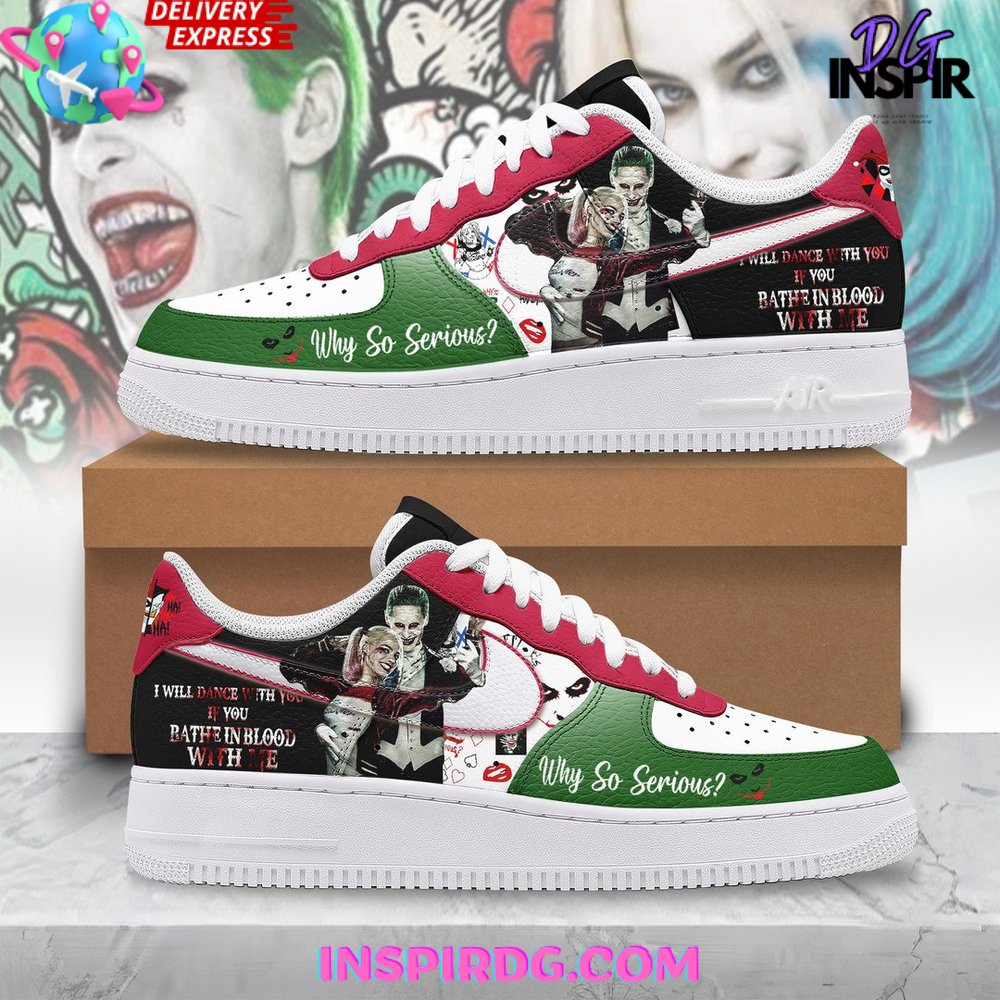 Joker and Harley Quinn Limited Edition Nike Air Force 1 – InspirDG