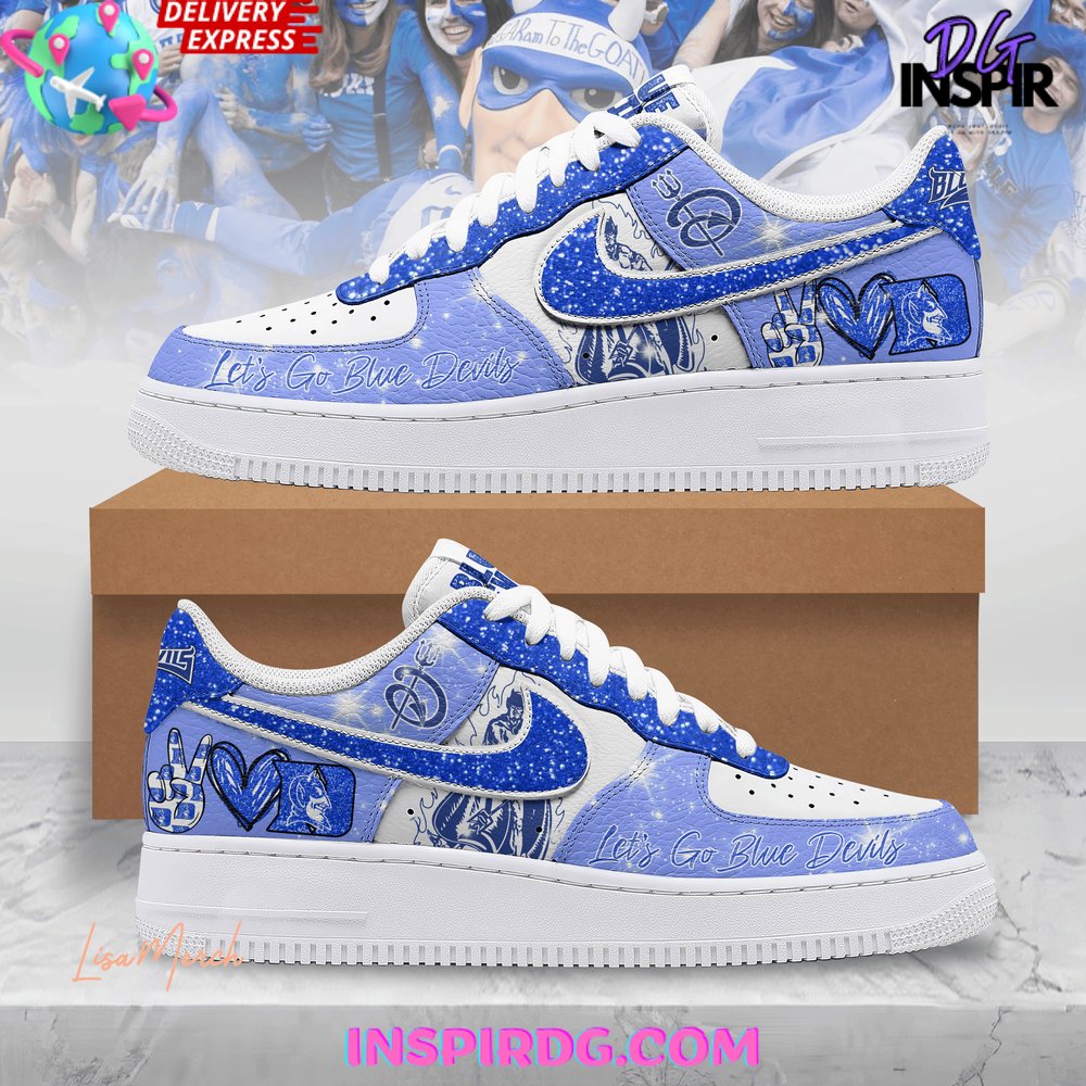 Let’s Go Duke Blue Devils Limited Edition Nike Air Force 1 – InspirDG