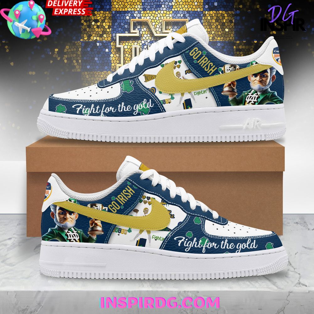 Notre Dame Fighting Irish Fight For The Gold Nike Air Force 1 – InspirDG