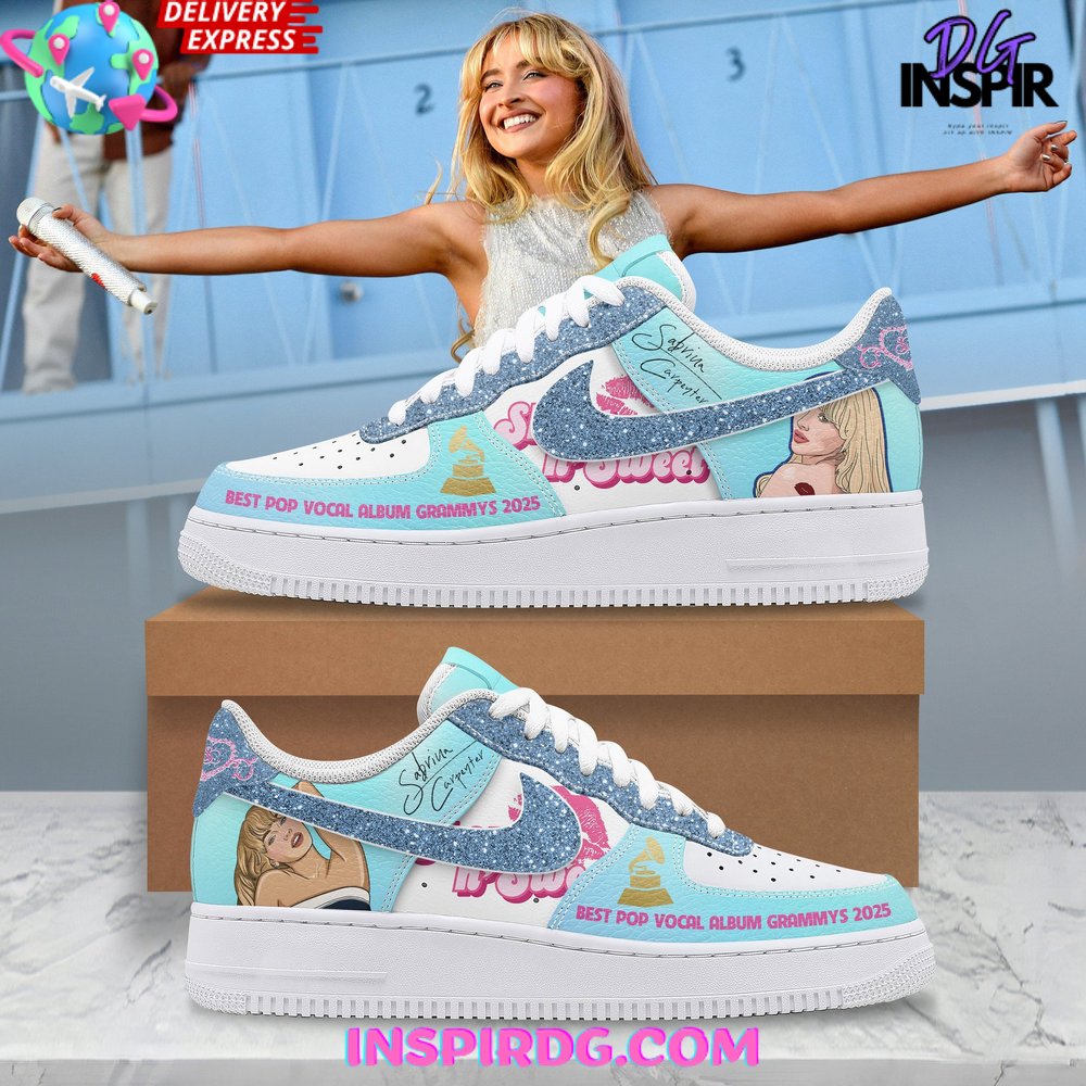 Sabrina Carpenter Best Pop Vocal Album Grammys 2025 Nike Air Force 1 – InspirDG