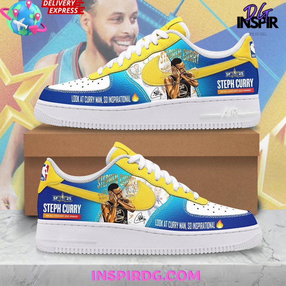 Steph Curry All-Star MVP 2025 Winner Special Nike Air Force 1 – InspirDG