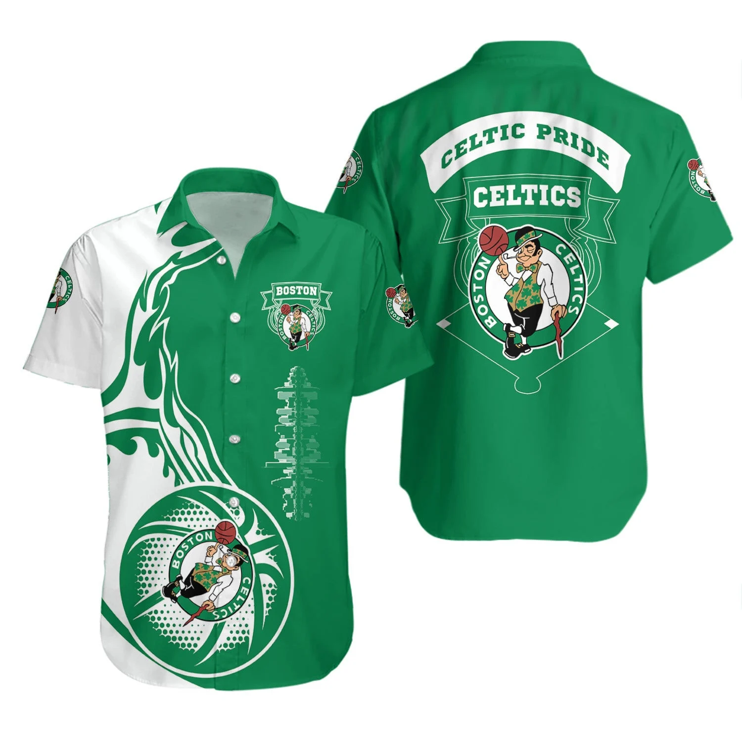 Boston Celtics Celtic Pride Hawaiian Shirt