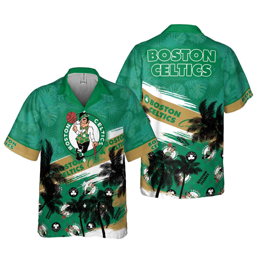 Boston Celtics Hibiscus Flower And Summer Pattern Hawaiian Shirt