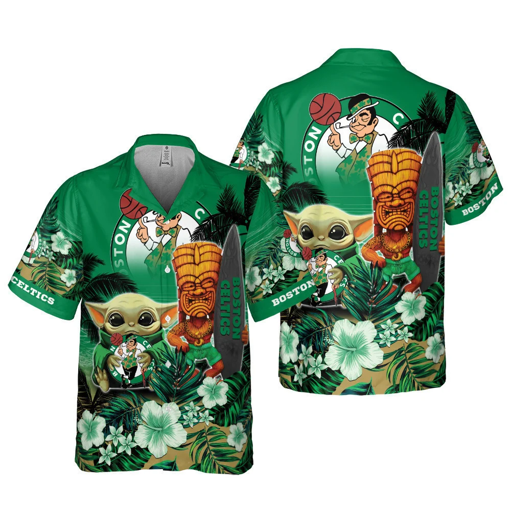 Boston Celtics Island Spirit Hawaiian Shirt