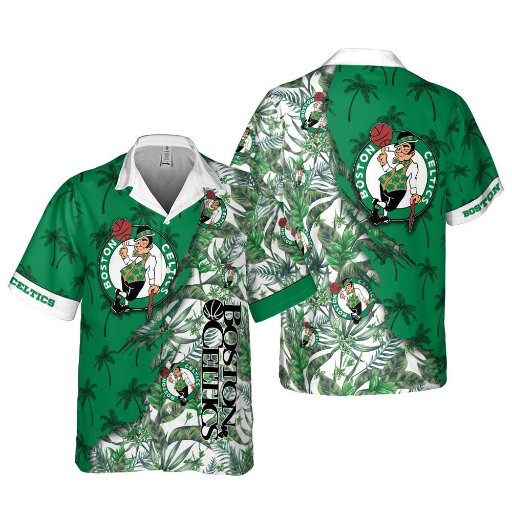 Boston Celtics Jungle Vibes Hawaiian Shirt