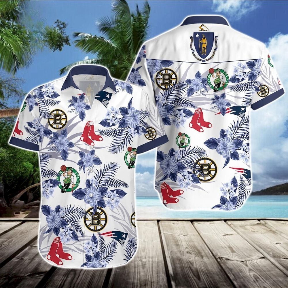 Boston Celtics New England Pride Hawaiian Shirt