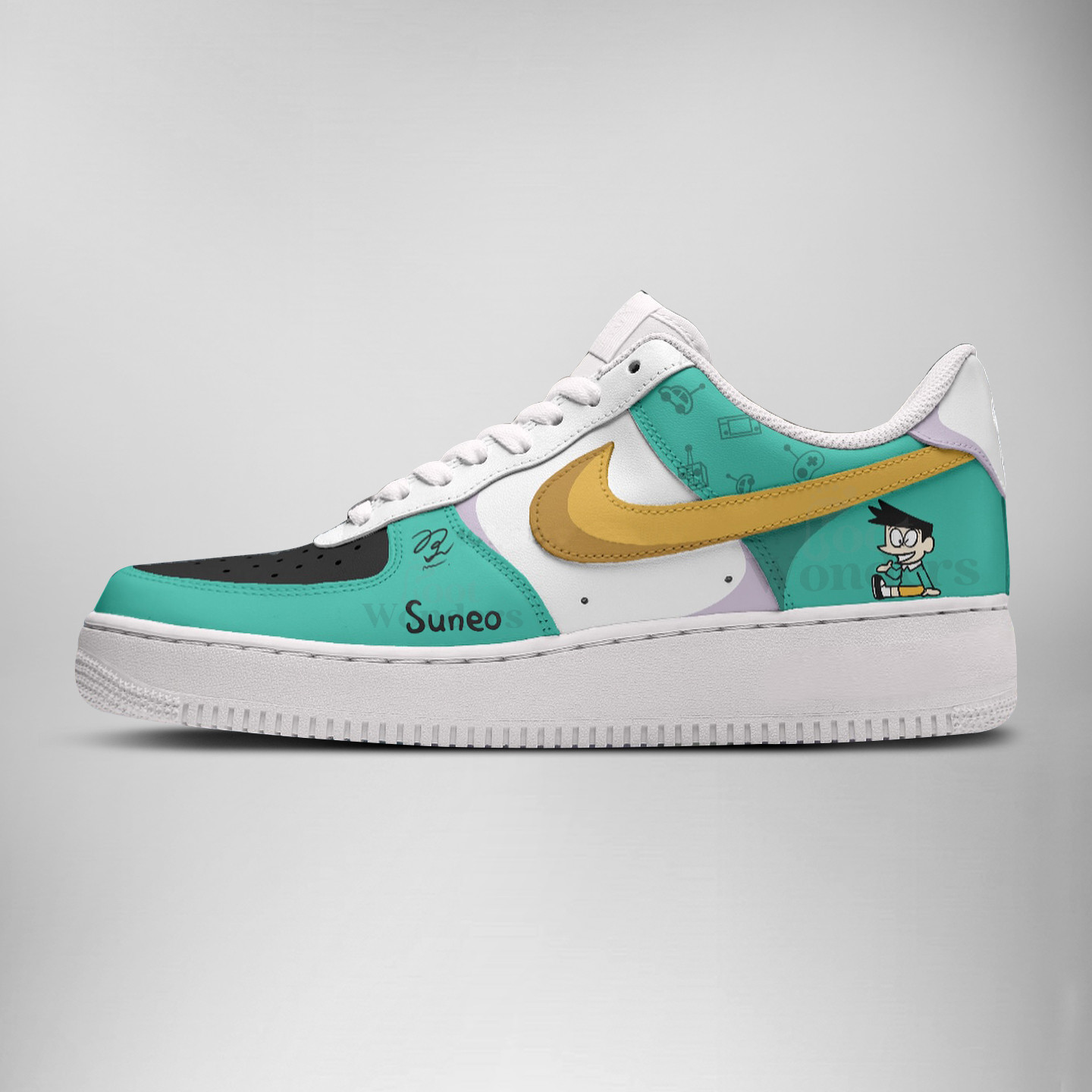 Suneo – Doraemon AF1 Style Shoes