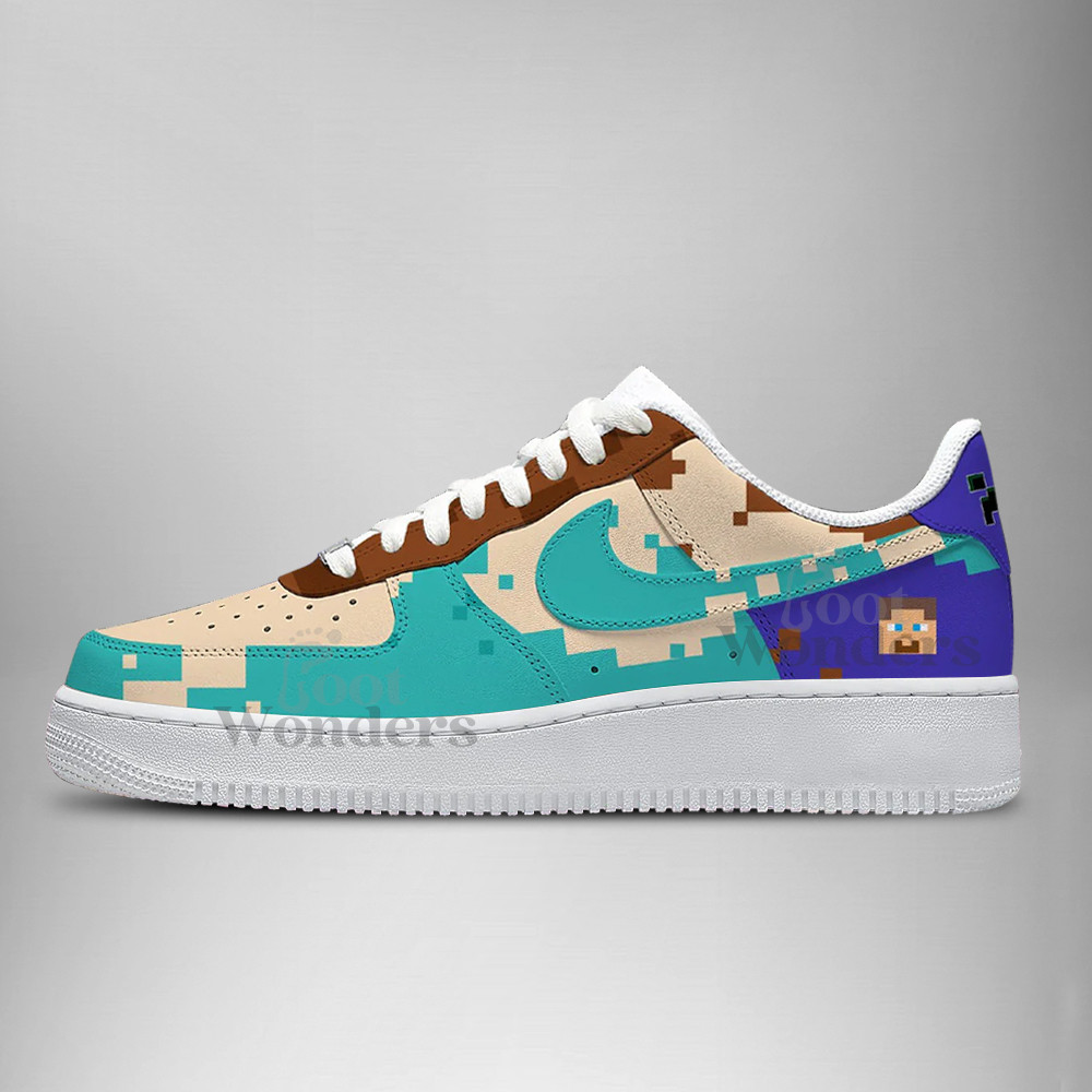 Steve – Minecraft AF1 Shoes