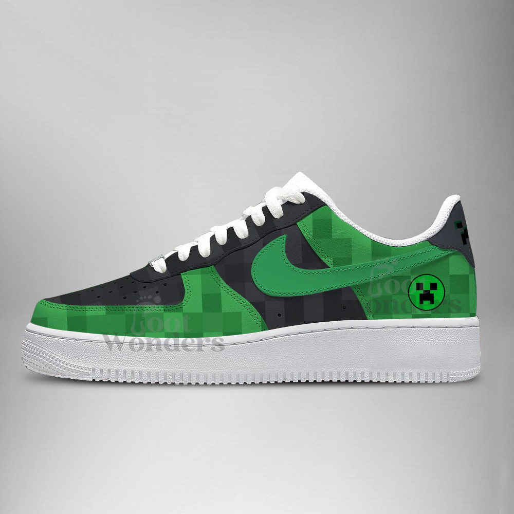 Creeper – Minecraft AF1 Shoes