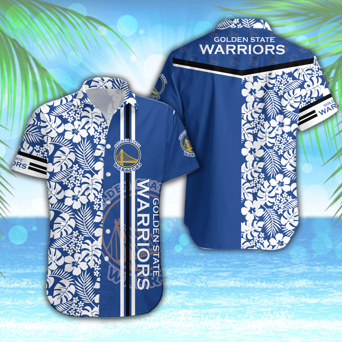 Golden State Warriors Hibiscus Dream Hawaiian Shirt