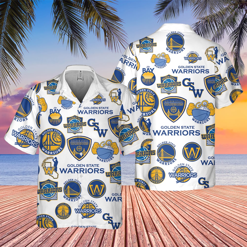 Golden State Warriors Iconic Bay Hawaiian Shirt