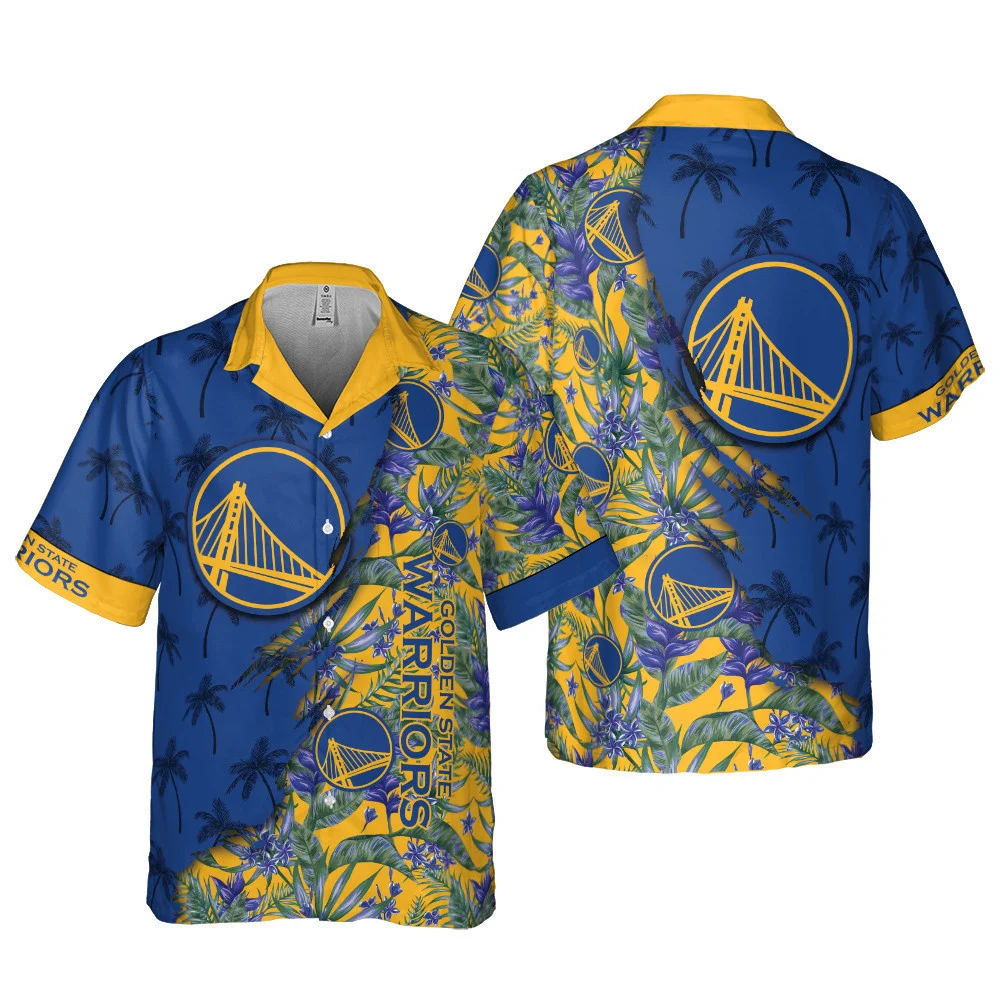 Golden State Warriors Paradise Bloom Hawaiian Shirt