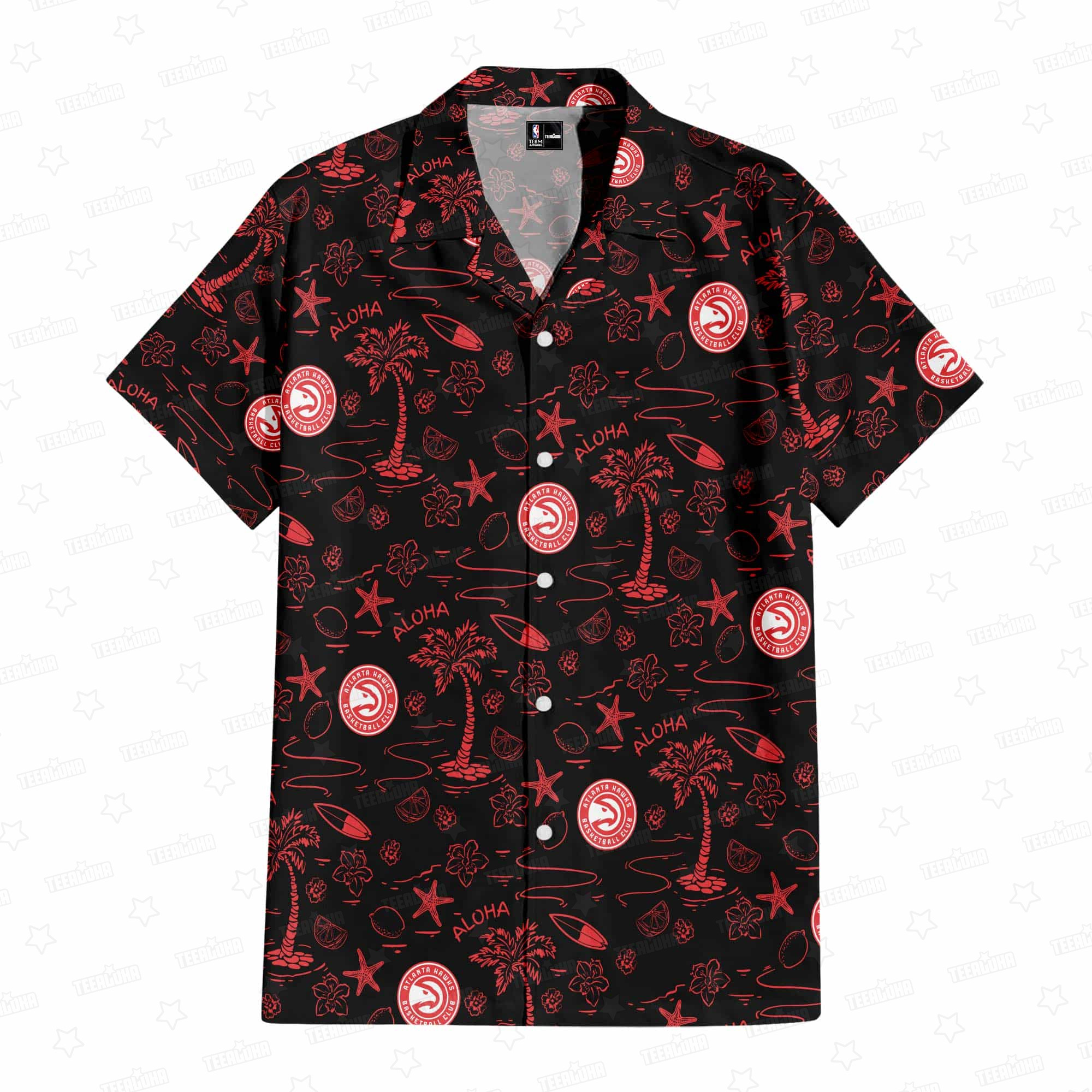 Atlanta Hawks Tropical Breeze Hawaiian Shirt