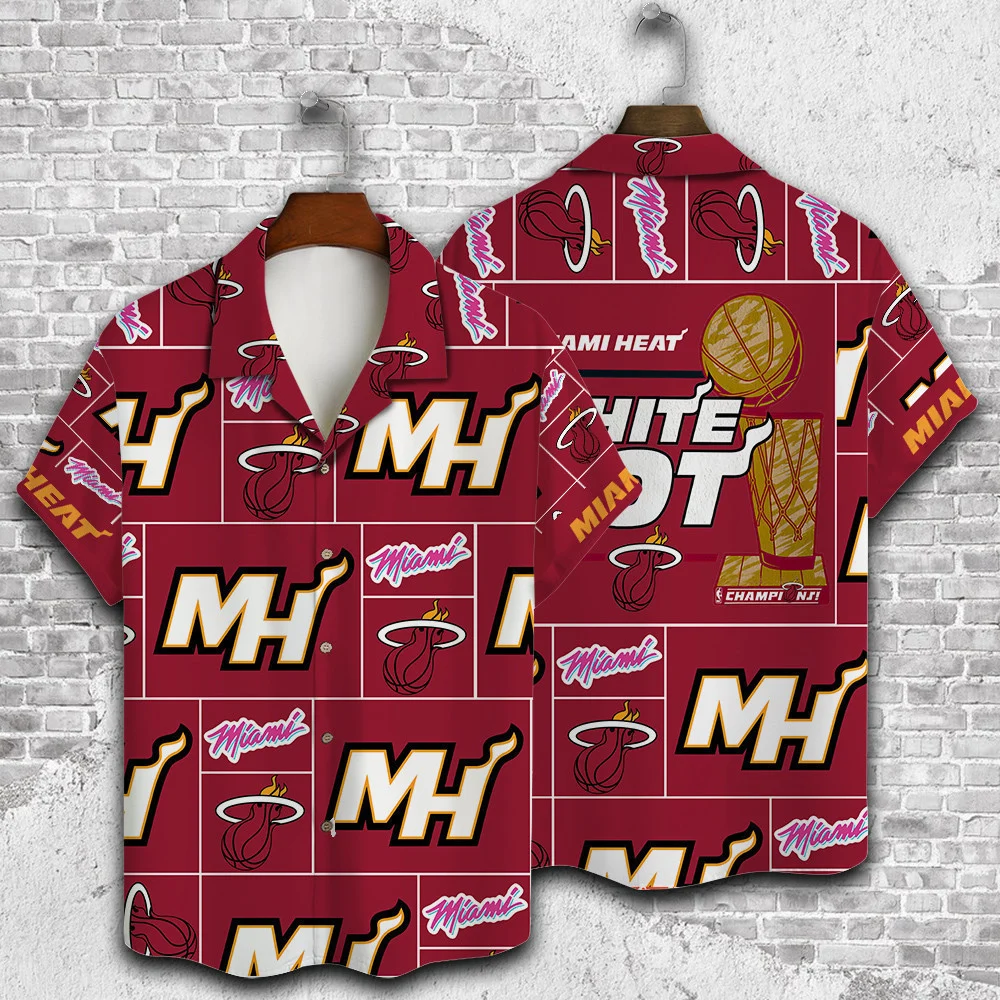 Miami Heat Championship Red Hawaiian Shirt