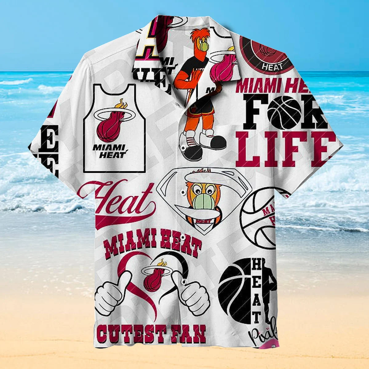 Miami Heat Fan Spirit Hawaiian Shirt