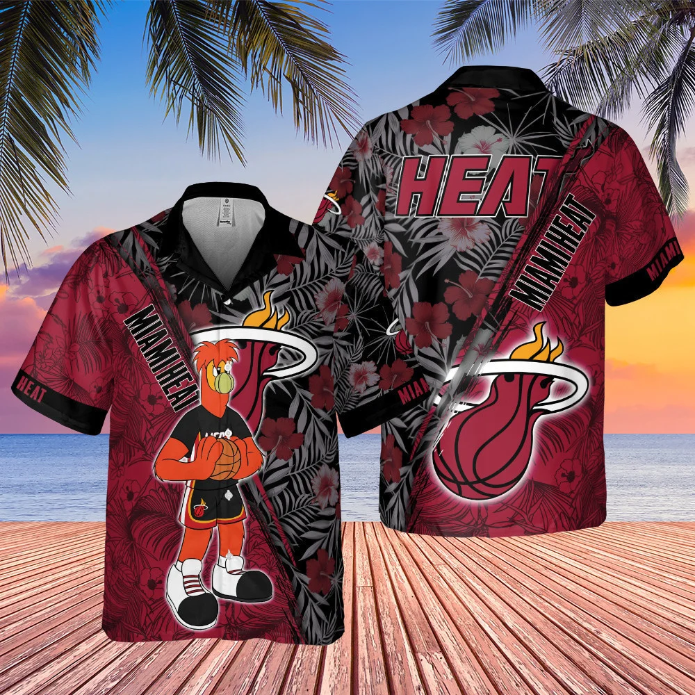 Miami Heat Mascot Tropics Hawaiian Shirt