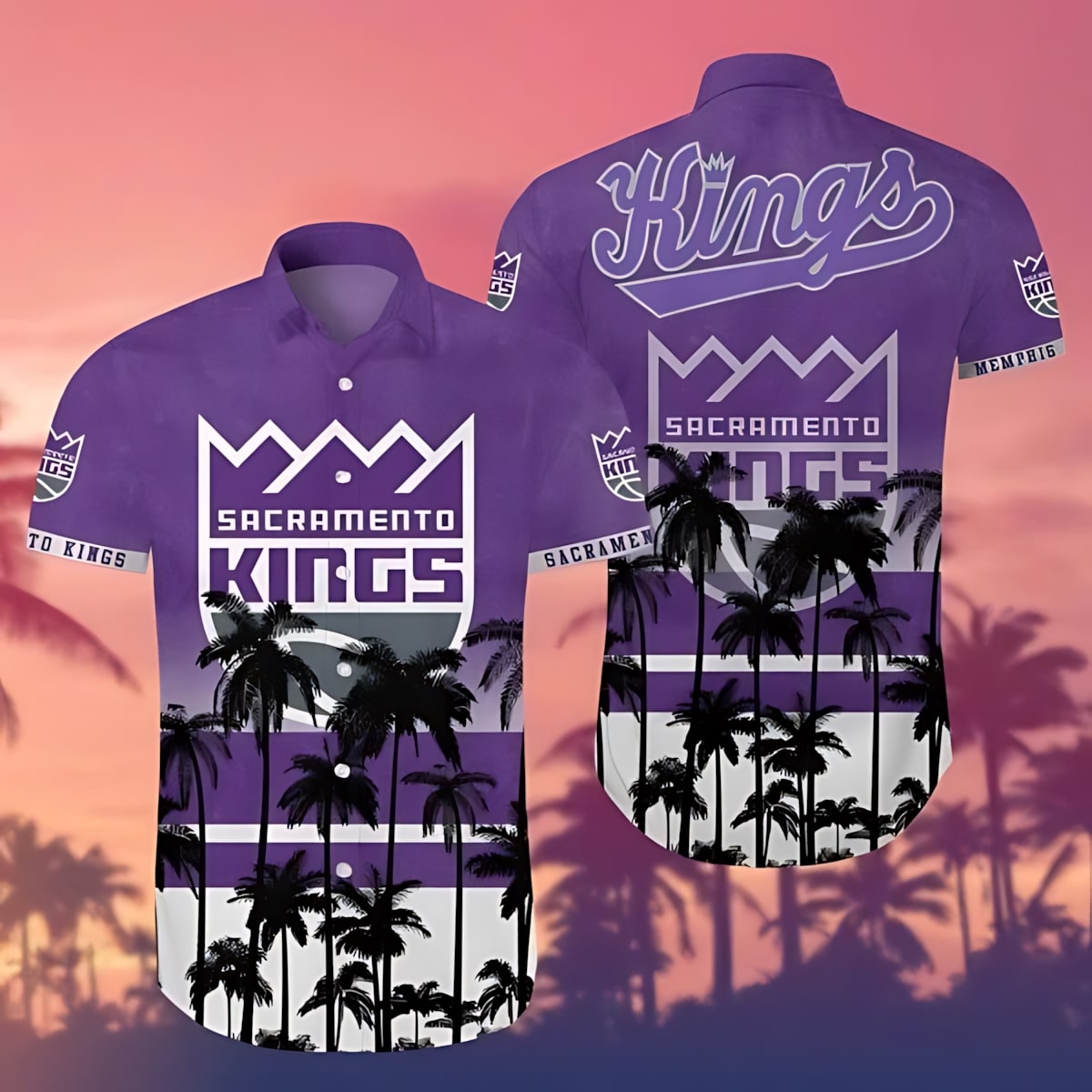 Sacramento Kings Palm Paradise Hawaiian Shirt