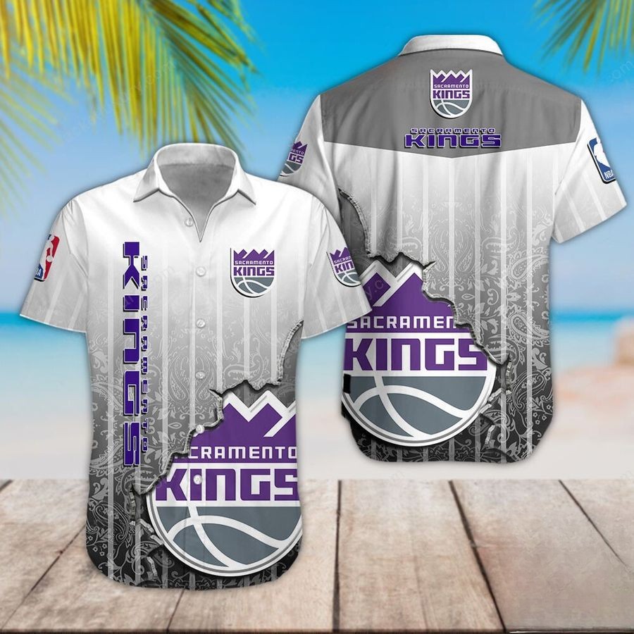 Sacramento Kings Silver Beach Hawaiian Shirt