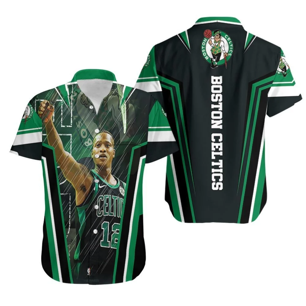 Scary Terry Rozier 12 Boston Celtics Jason Voorhees Hawaiian Shirt